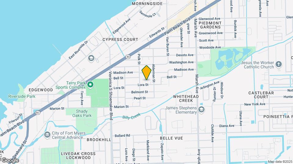 3835 Lora St Map and Location Details