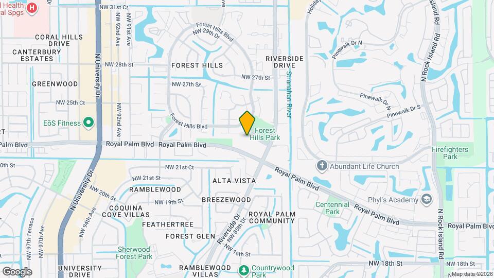 8353 Royal Palm Blvd Mapa y Detalles de la Ubicación