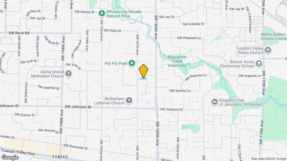 18638 SW Judith Ln Mapa y Detalles de la Ubicación