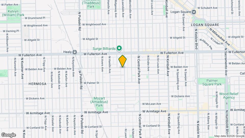 2256 Lawndale Ave Map and Location Details