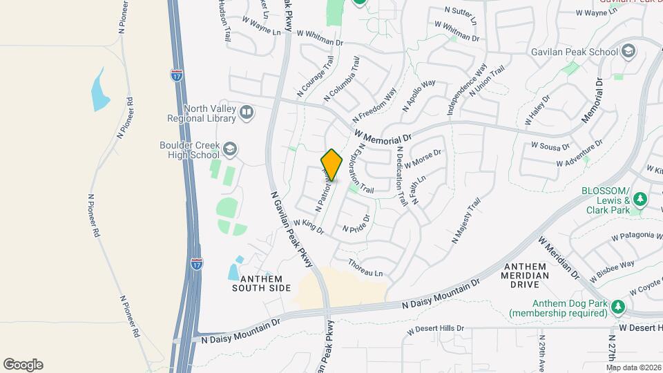 40201 N Patriot Way, Unit ID1386240P Map and Location Details