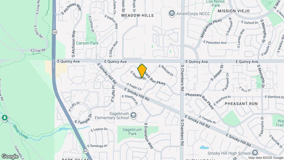 14772 E Radcliff Pl Map and Location Details