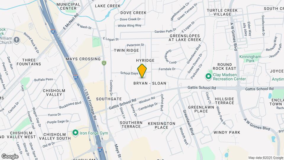 1416 Hyridge Cir Map and Location Details