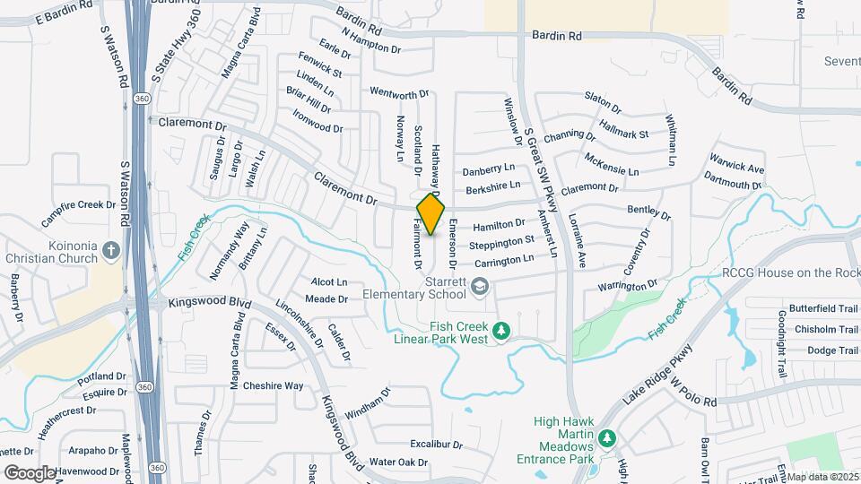 4319 Hemingway Dr Map and Location Details