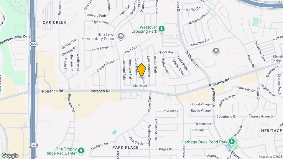 523 Granite Cliff Map and Location Details