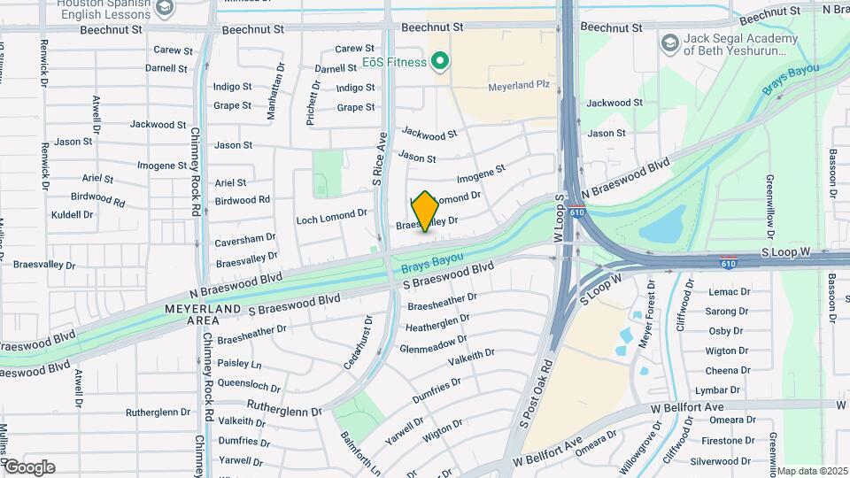 5010 N Braeswood Blvd Mapa y Detalles de la Ubicación