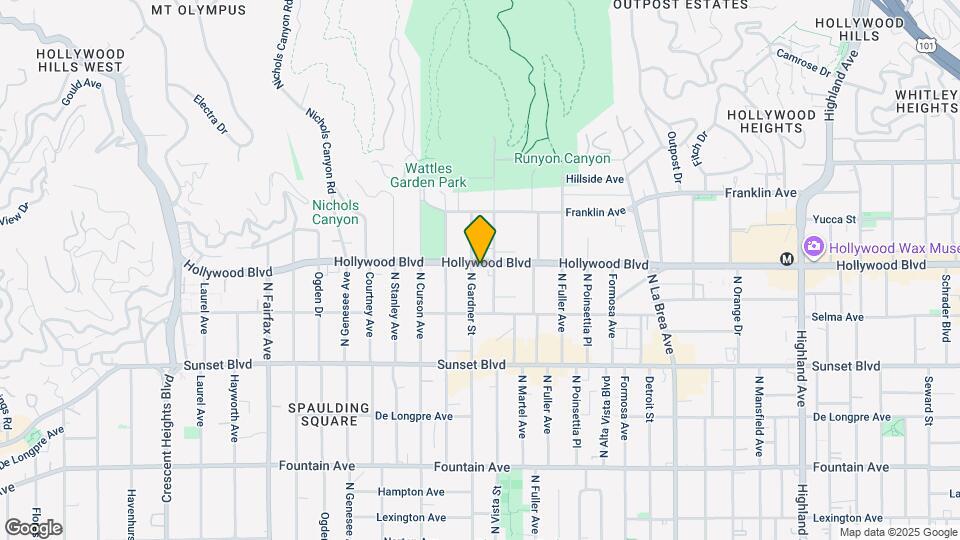 7464 Hollywood Blvd Mapa y Detalles de la Ubicación