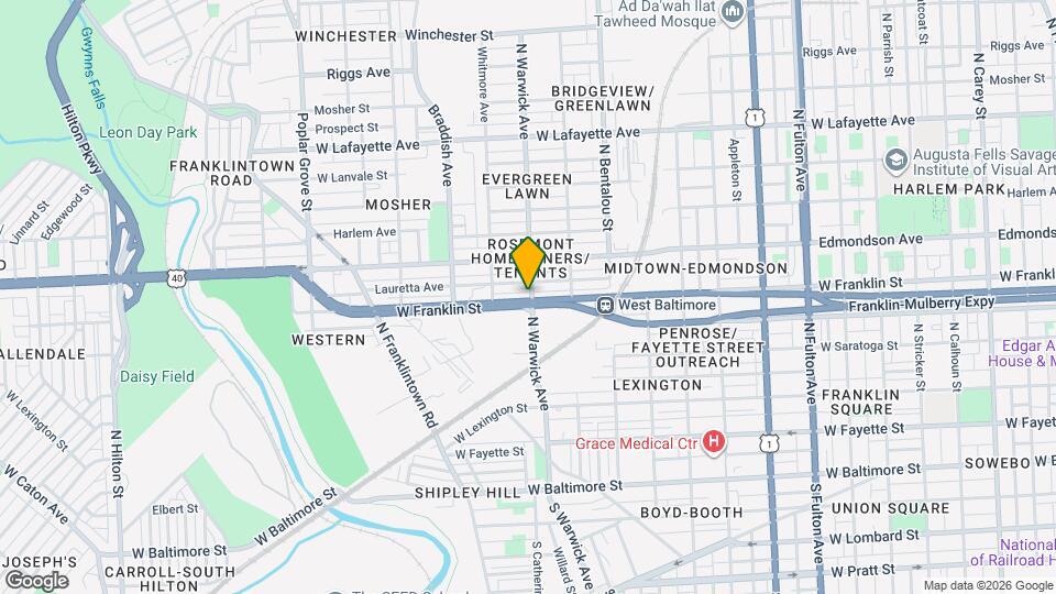 2500 W Franklin St Mapa y Detalles de la Ubicación