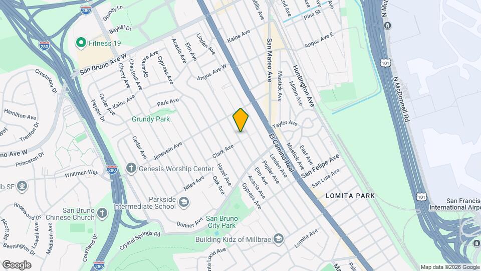 412 Elm Ave Map and Location Details