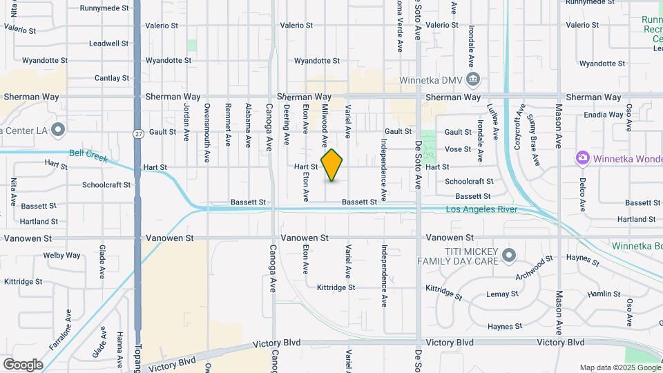 6926 Milwood Ave Mapa y Detalles de la Ubicación