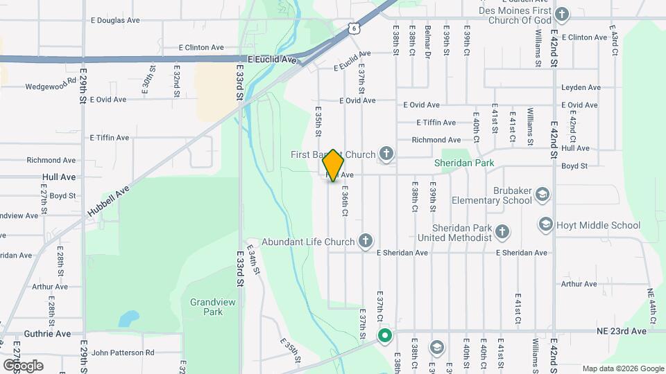 2913 E 36th St Map and Location Details