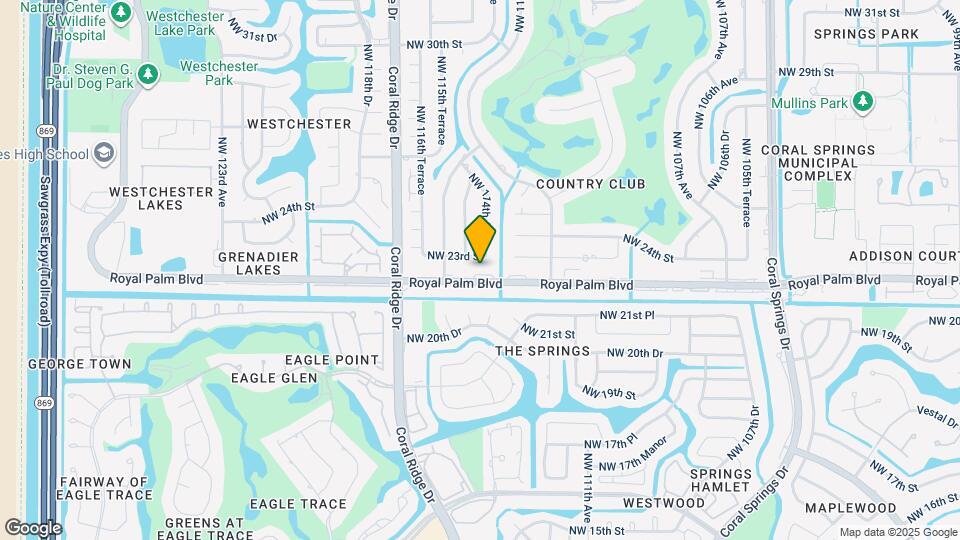 11427 Royal Palm Blvd Map and Location Details