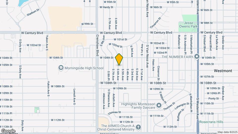 10518 S 6th Ave Map and Location Details