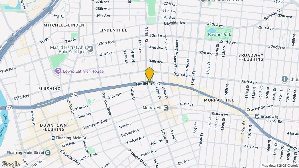 149-06 Northern Blvd Mapa y Detalles de la Ubicación