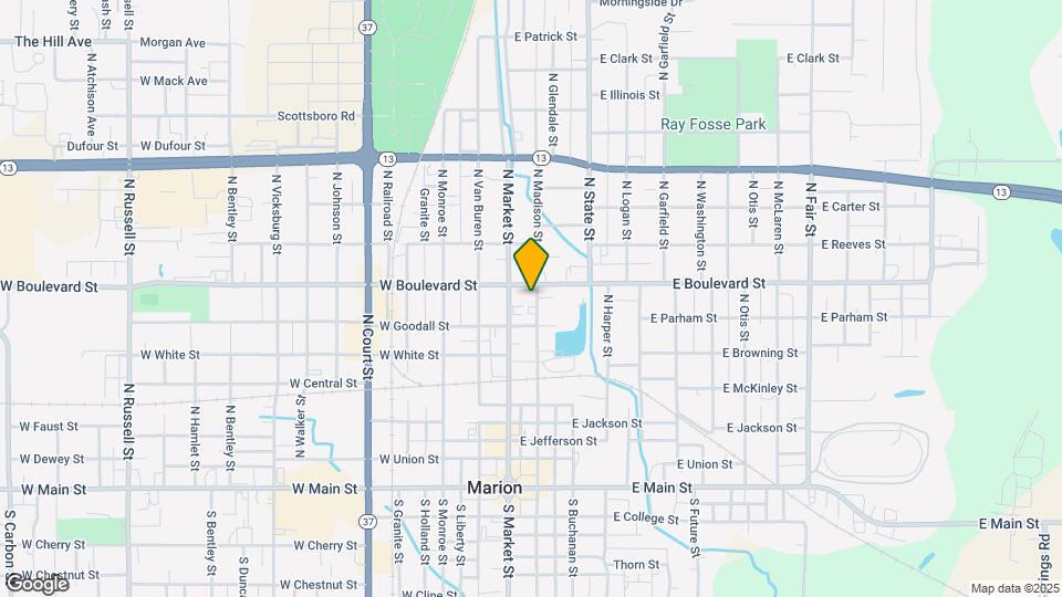 712 N Madison St Map and Location Details