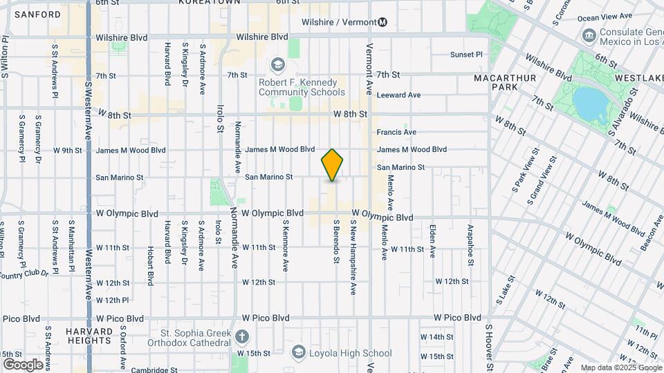 955 S Berendo St Map and Location Details