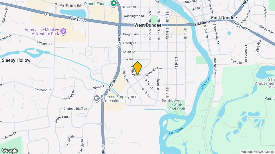 543 S 7th St Map and Location Details