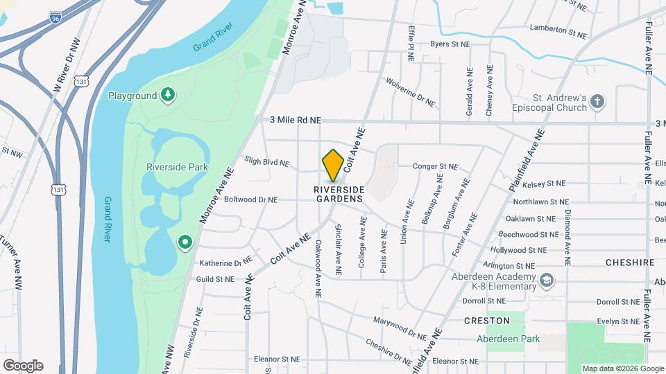 2615 Coit Ave NE Map and Location Details