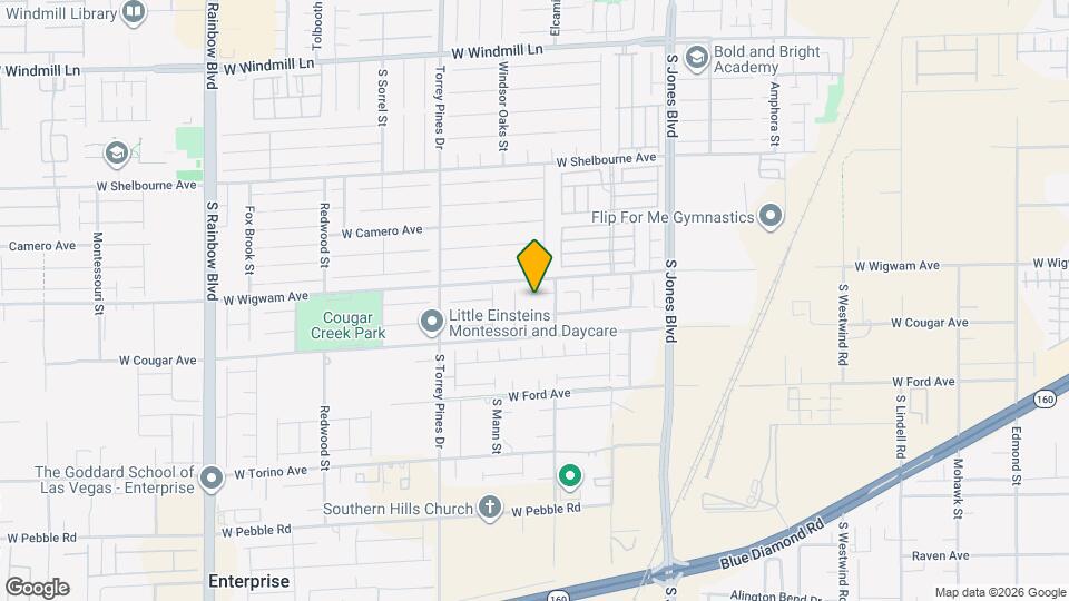 6339 W Silver Ribbon Ct Map and Location Details