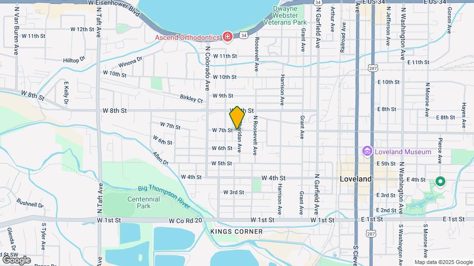 655 N Sheridan Ave Map and Location Details