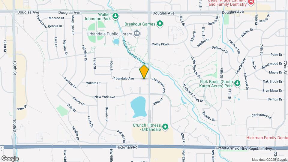 8602 Urbandale Ave Mapa y Detalles de la Ubicación