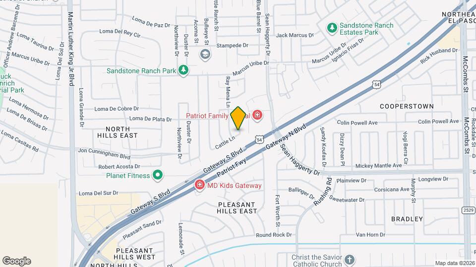 10925 Coyote Ranch Ln Map and Location Details