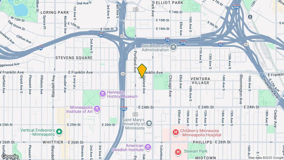 2022 Oakland Ave Map and Location Details