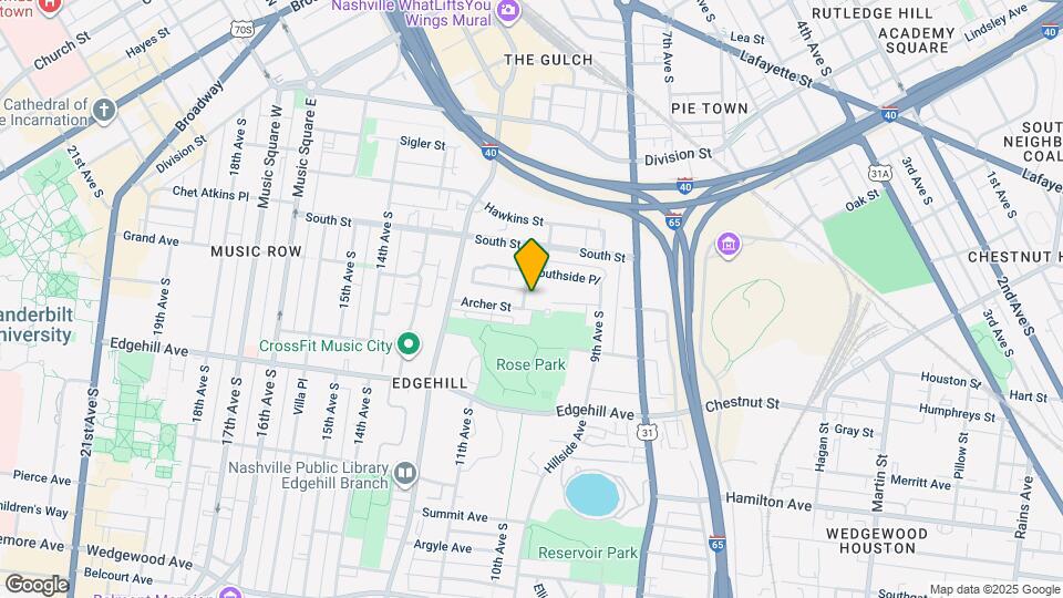 1011A Southside Ave, Unit Edgehill Map and Location Details