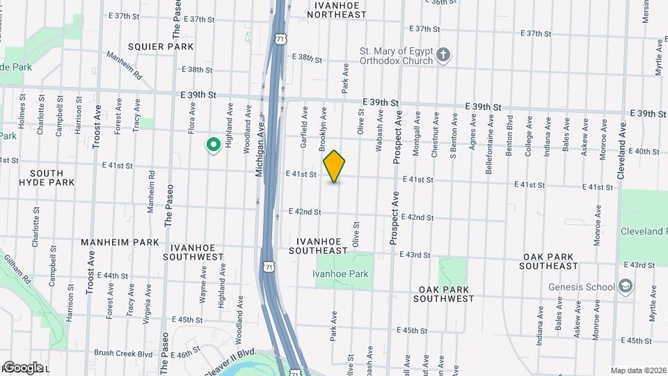 4112 Park Ave Map and Location Details