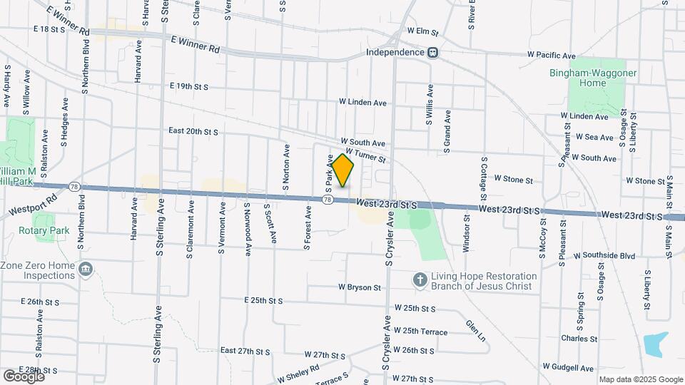 1112 S Woodland Ave-Unit -1114-1 Map and Location Details