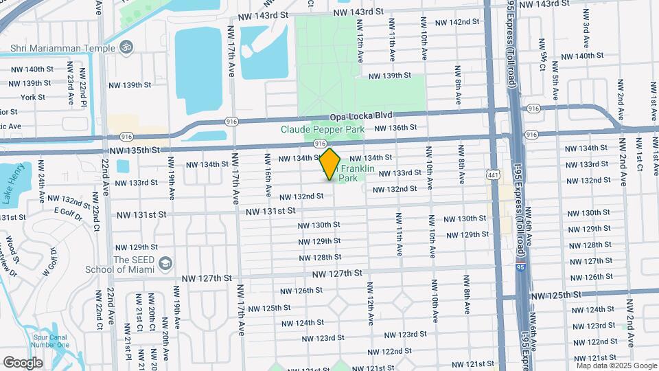 1300 NW 132nd Terrace Map and Location Details