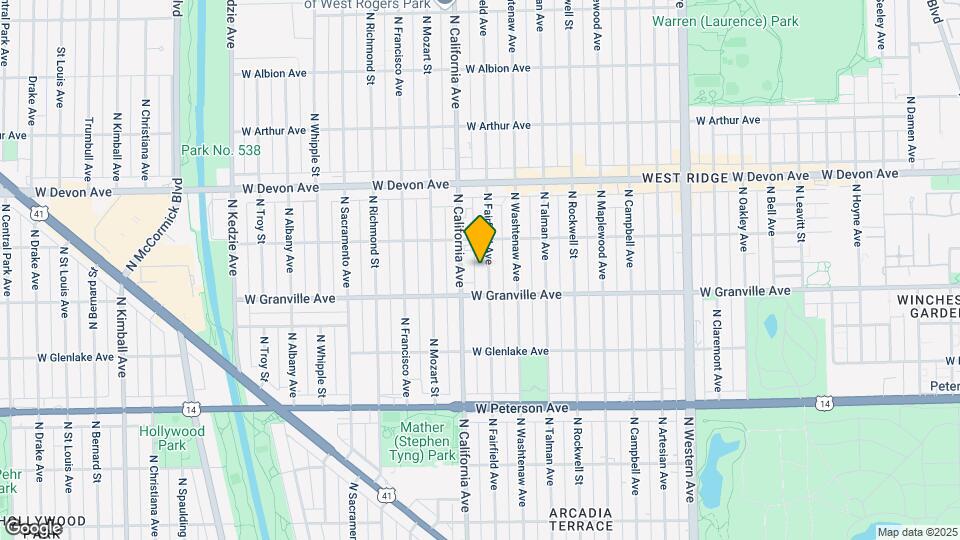 6224 N Fairfield Ave Mapa y Detalles de la Ubicación