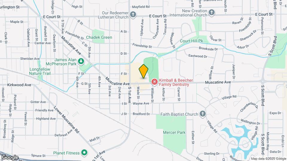 2430 Muscatine Ave Map and Location Details