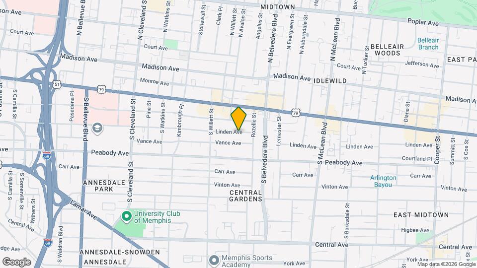 1621 Linden Ave Map and Location Details