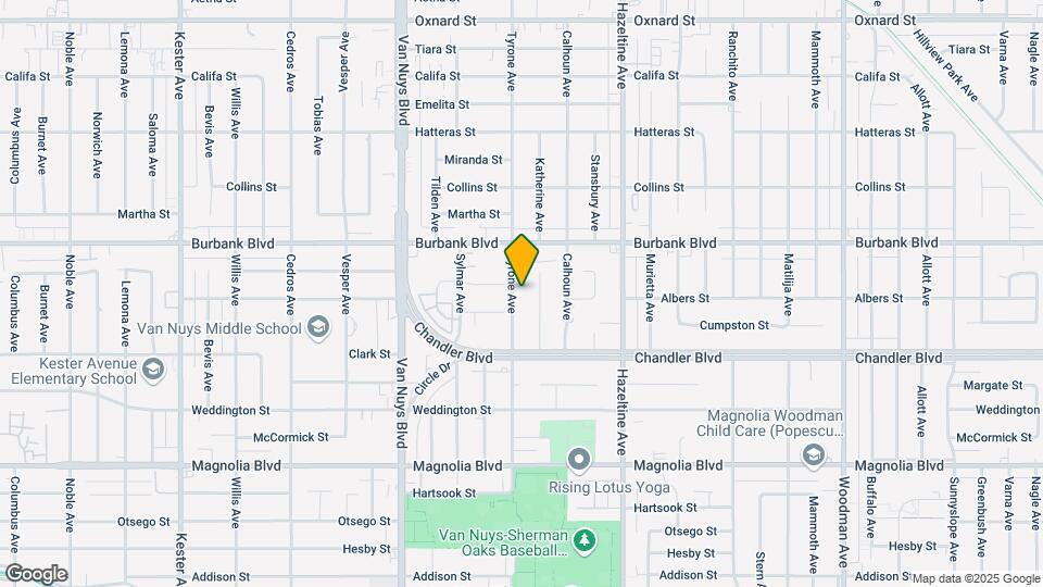 5504 Tyrone Ave Map and Location Details