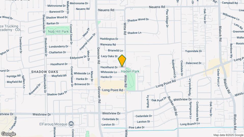 10005 Hazelhurst Dr Map and Location Details