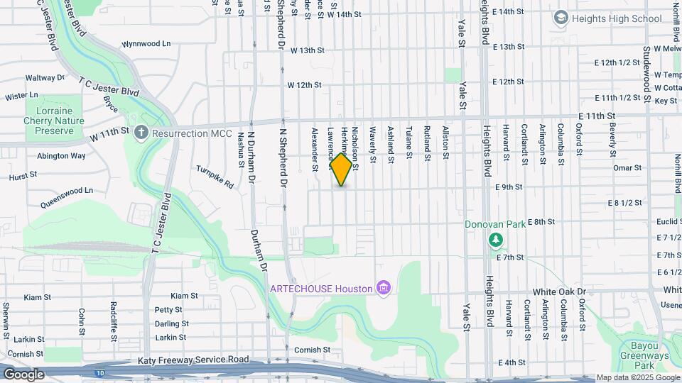 906 W 9th St Map and Location Details