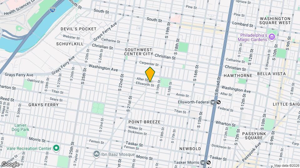 1929 Ellsworth St Map and Location Details