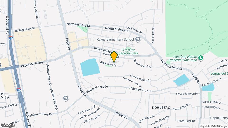 7341 Black Sage Dr Map and Location Details