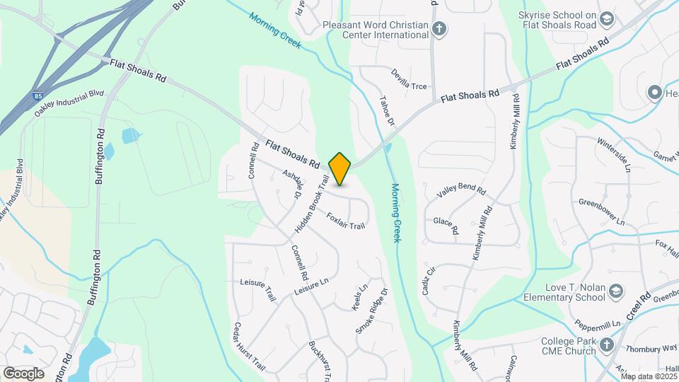 2580 Foxlair Trail Map and Location Details