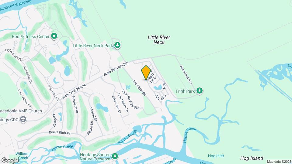 5400 Little River Neck Rd Map and Location Details