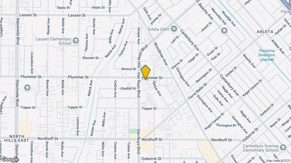 14530 Plummer St Map and Location Details