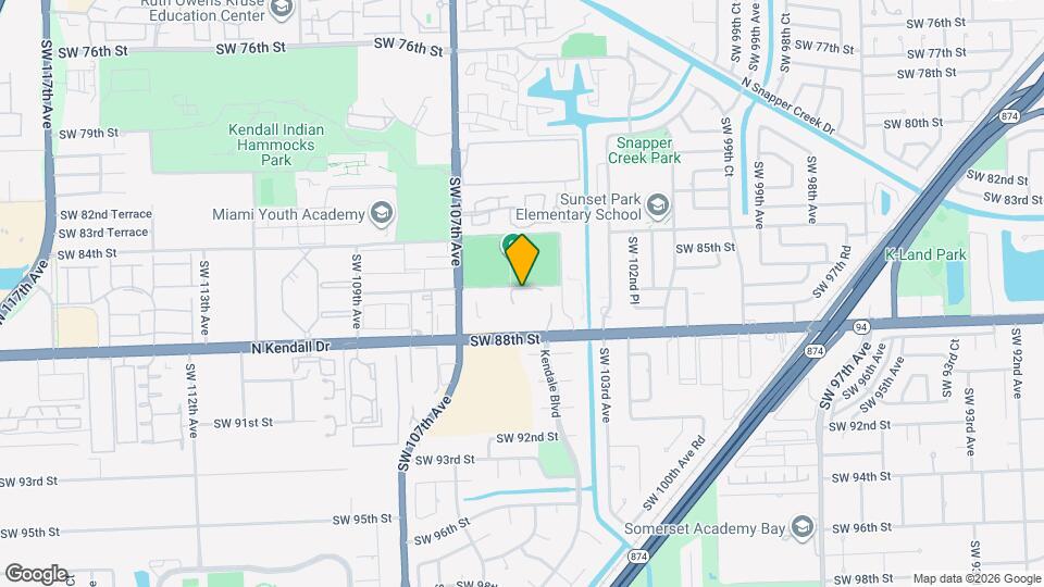 10431 N Kendall Dr, Unit D306 Mapa y Detalles de la Ubicación