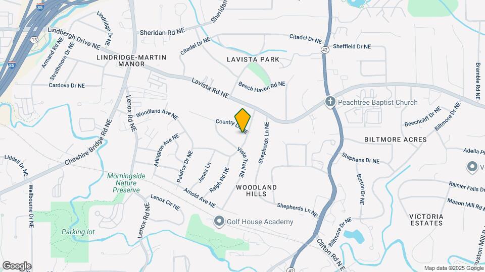 1416 Woodland Hills Dr NE Map and Location Details