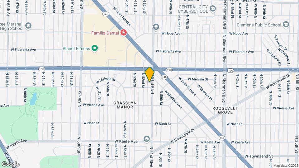 3909 N 51st Blvd Map and Location Details