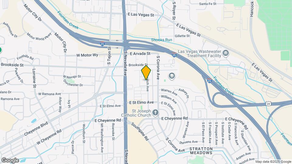 1606 S Wahsatch Ave Map and Location Details