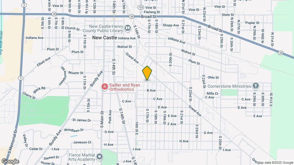 801 S 17th St Map and Location Details