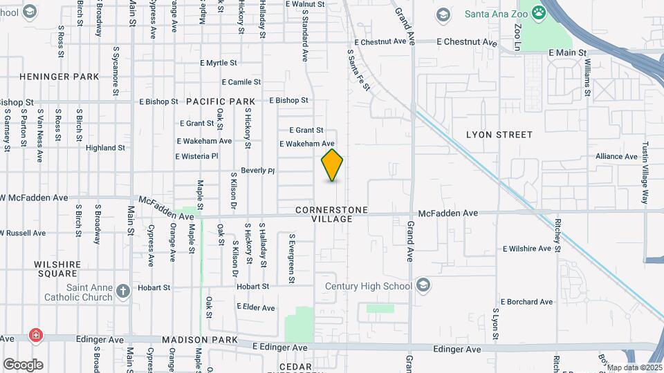 1022 S Minnie St Map and Location Details