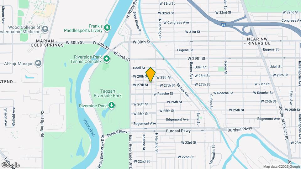 1418 W 27th St Map and Location Details