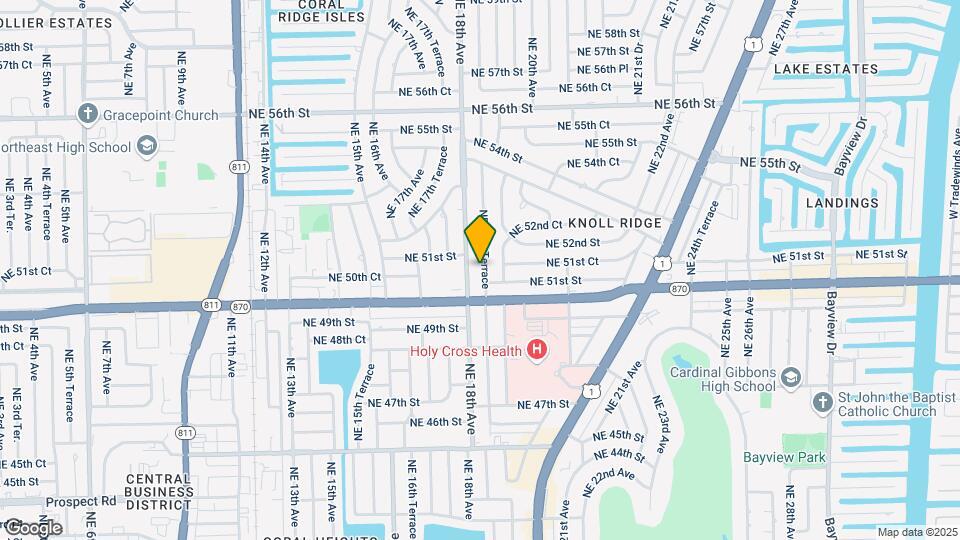 5121 NE 18th Ter Mapa y Detalles de la Ubicación
